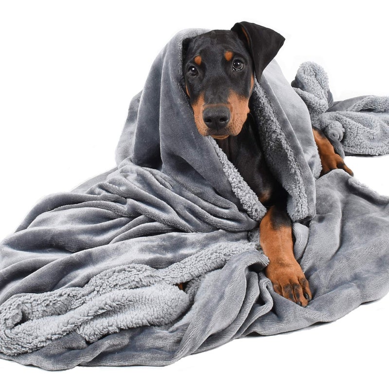 Kritter Planet Dog Blankets for Large Dogs, Super Soft Warm Sherpa Fleece Plush Doggie Blankets and Throws for Small Medium Puppy Doggy Pet Catsï¼Œ50x60 inches - Image 1